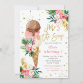 Tropische ijscrème op zaterdag kaart (Voorkant)