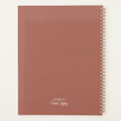 Tropische illusies Waterverf palm blaast Floral Planner (Achterkant)