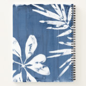 Tropische indigoindrukken - Tropische groen Notitieboek (Achterkant)