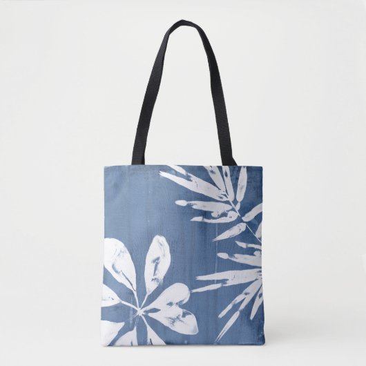 Tropische indigoindrukken - Tropische groen Tote Bag (Voorkant)