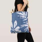Tropische indigoindrukken - Tropische groen Tote Bag (Dichtbij)