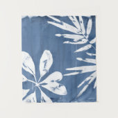 Tropische indigoindrukken - Tropische groen Wandkleed (Voorkant)