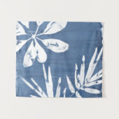 Tropische indigoindrukken - Tropische groen Wandkleed (Voorkant (horizontaal))