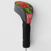 Tropische Initialen van de bloem Golfheadcover (Schuin)