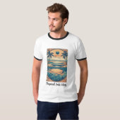 Tropische inkt vibes t-shirt (Voorkant volledig)