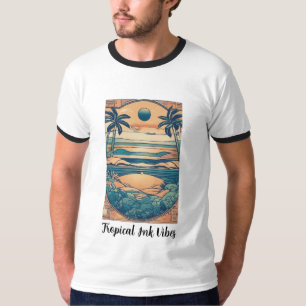 Tropische inkt vibes t-shirt