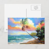 Tropische inlaatbay briefkaart (Voorkant / Achterkant)