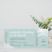 Tropische instapkaart Blauwgroen Kaart (Staand voorkant)