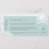 Tropische instapkaart Blauwgroen Kaart (Achterkant)