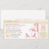 Tropische instapkaart voor huwelijksuitnodigingen kaart (Voorkant / Achterkant)