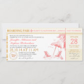 Tropische instapkaart voor huwelijksuitnodigingen kaart (Voorkant)