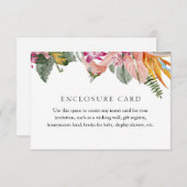 Tropische Insteekaartomslag Informatiekaartje (Voorkant / Achterkant)