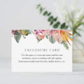 Tropische Insteekaartomslag Informatiekaartje (Staand voorkant)