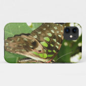 Tropische Iridescent Green Butterfly iPhone Case (Achterkant (horizontaal))