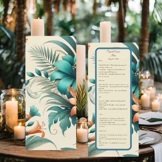 Tropische Iridescentie Menu