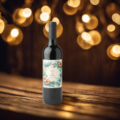 tropische irisatie wijn etiket