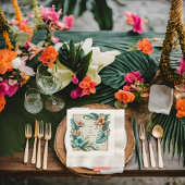 Tropische iriscentie bedacht lunch servet