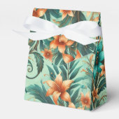 Tropische iriscentie gebogen bedankdoosjes (Voorkant Zijde)