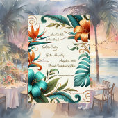 Tropische iriscentie Save the Date Kaart