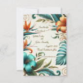 Tropische iriscentie Save the Date Kaart (Voorkant)