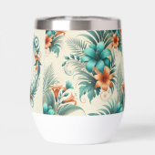 Tropische iriscentie thermische wijn Tumbler (Achterkant)