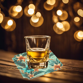 tropische iriserend kartonnen onderzetters