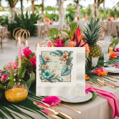 Tropische iriserende cocktail servet