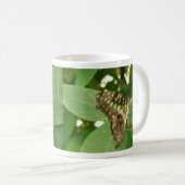 Tropische iriserende groene vlinder mok (Voorkant rechts)