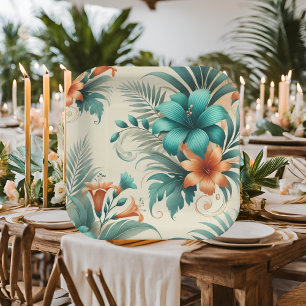 Tropische iriserende papieren Borden Bordje