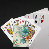 Tropische iriserende speelkaarten