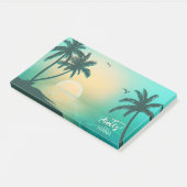 Tropische isle Sunrise Blauwgroen ID581 Post-it® Notes (Schuin)