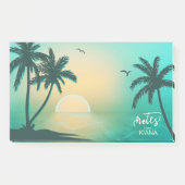 Tropische isle Sunrise Blauwgroen ID581 Post-it® Notes (Voorkant)
