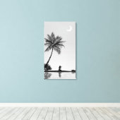Tropische isolatie canvas afdruk (Insitu (Houten vloer))