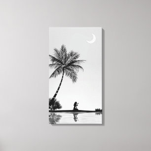 Tropische isolatie canvas afdruk