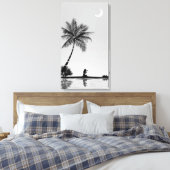 Tropische isolatie canvas afdruk (Insitu (Slaapkamer))