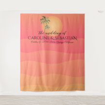 Tropische Italiaanse Sunset Palm Tree Minimale bru