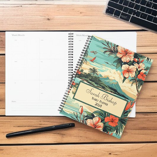 Tropische  Jaarlijkse Planner Hardcover