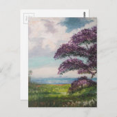 Tropische Jacaranda-boom Briefkaart (Voorkant / Achterkant)