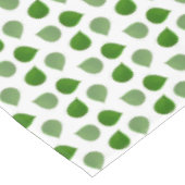 Tropische Jade Tree Green lekt op wit Tafelkleed (Gekanteld)