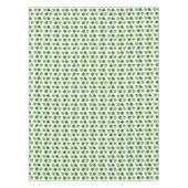 Tropische Jade Tree Green lekt op wit Tafelkleed (Voorkant)