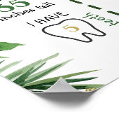 Tropische jongen Sloth First Birthday Sign. Poster (Hoek)