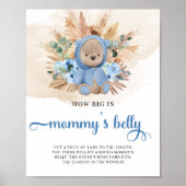 Tropische jongen Teddy beer Hoe groot is mama's bu Poster (Voorkant)