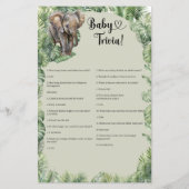 Tropische jongen teddy berberengras Baby Trivia (Achterkant)