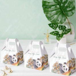 Tropische Jungle Baby Dieren | Baby Shower Bedankdoosjes