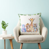 Tropische jungle baby dieren kussen (Stoel)