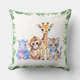 Tropische jungle baby dieren kussen