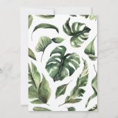 Tropische jungle baby shower uitnodiging (Achterkant)