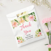 Tropische Jungle Bloem Bruiloft Dank Je Bedankzakje (Gezegeld)