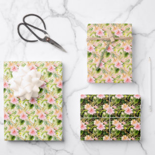 Tropische Jungle Bloemen Inpakpapier Vel