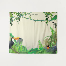 Tropische Jungle Foto Achtergrond Wandkleed